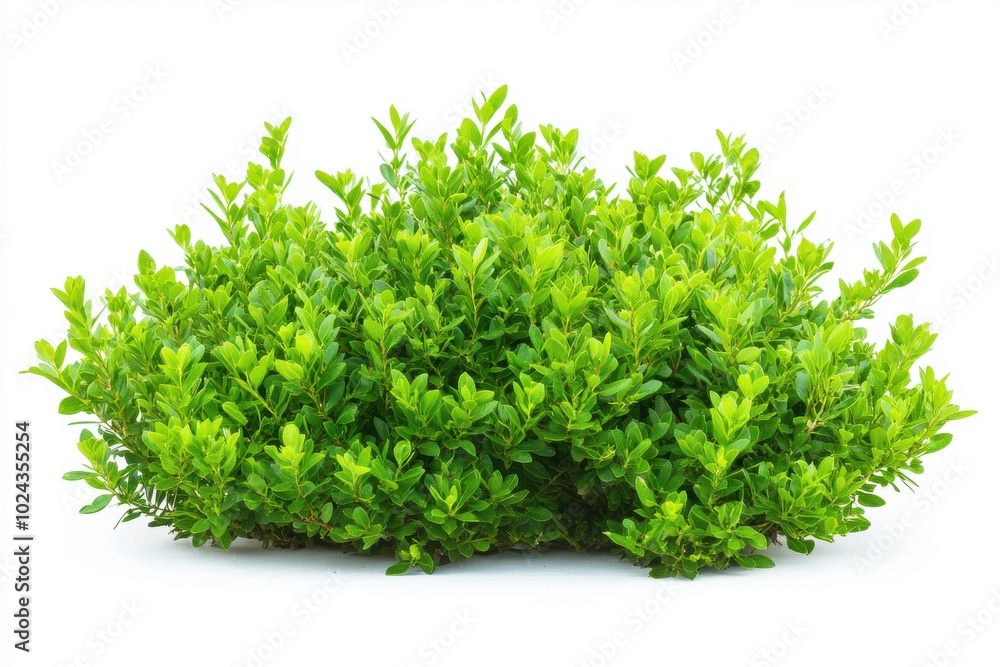 Fototapeta premium Green bush isolated on white background