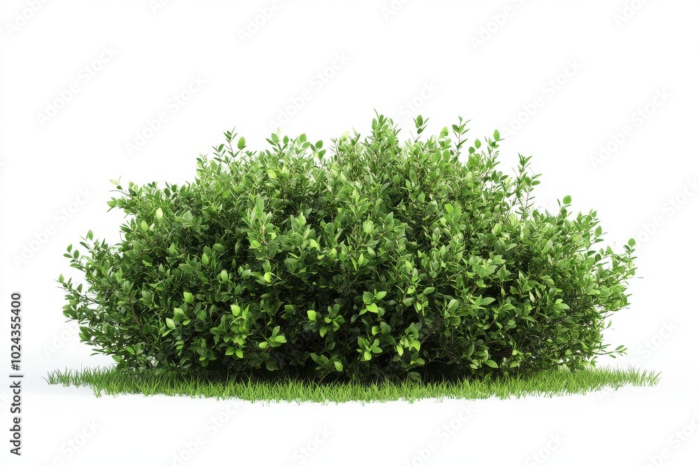 Green bush isolated on white background Green bush isolated on white background