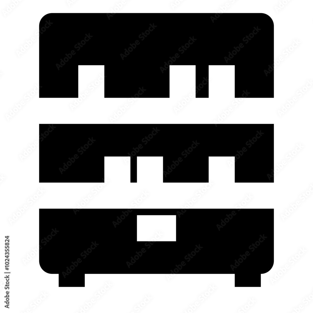 bookcase solid icon bookcase solid icon