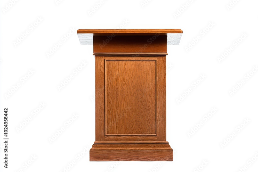 Lectern isolate on white background, clipping path Lectern isolate on white background, clipping path