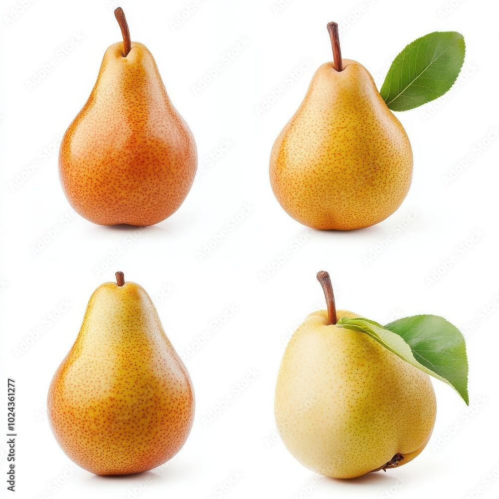pears isolated on white background pears isolated on white background
