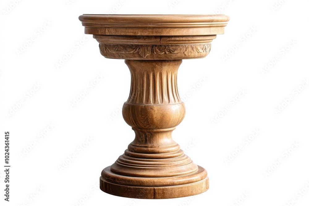 Pedestal isolate on white background, clipping path Pedestal isolate on white background, clipping path