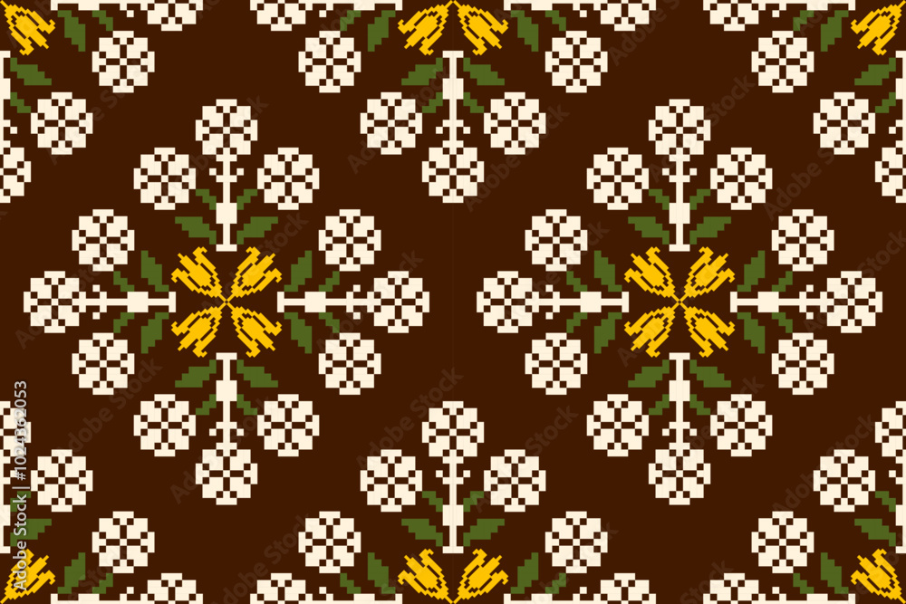 Beautiful seamless cross stitch pattern.geometric ethnic oriental pattern traditional background.Aztec style,abstract,vector,illustration.design for texture,fabric,clothing,wrapping,decoration,carpet. Beautiful seamless cross stitch pattern.geometric ethnic oriental pattern traditional background.Aztec style,abstract,vector,illustration.design for texture,fabric,clothing,wrapping,decoration,carpet.