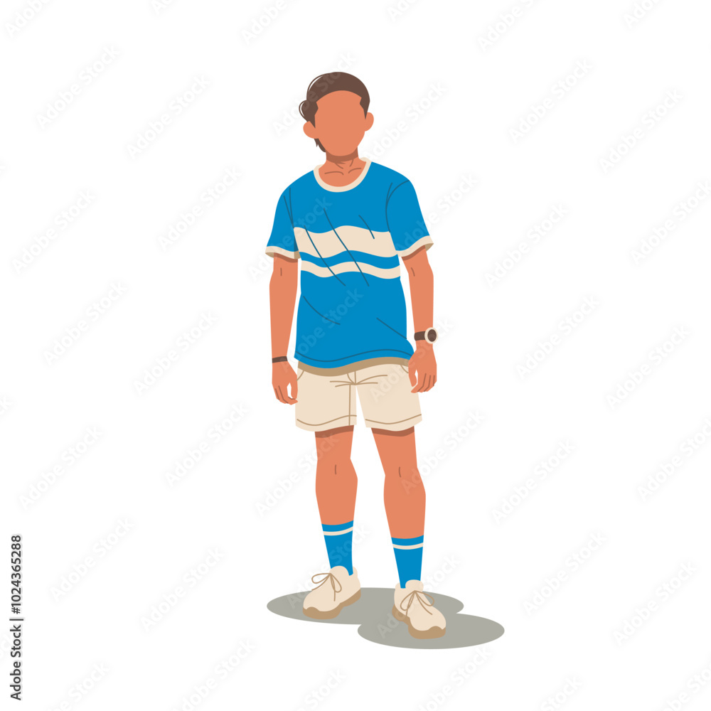 cute boy cartoon character flat design vector cute boy cartoon character flat design vector