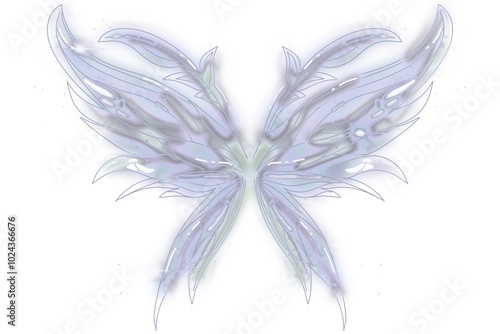 Fairy butterfly wings drawing Illustration Multiplecolor Set  PNG Transparent Background photo