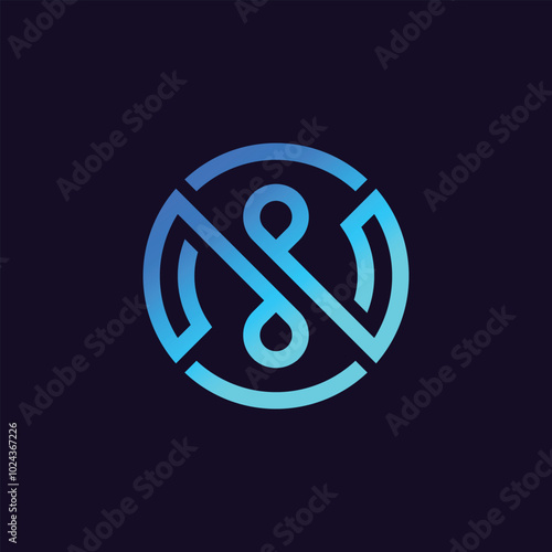 letter N logo design, Minimalist N initial based vector icon