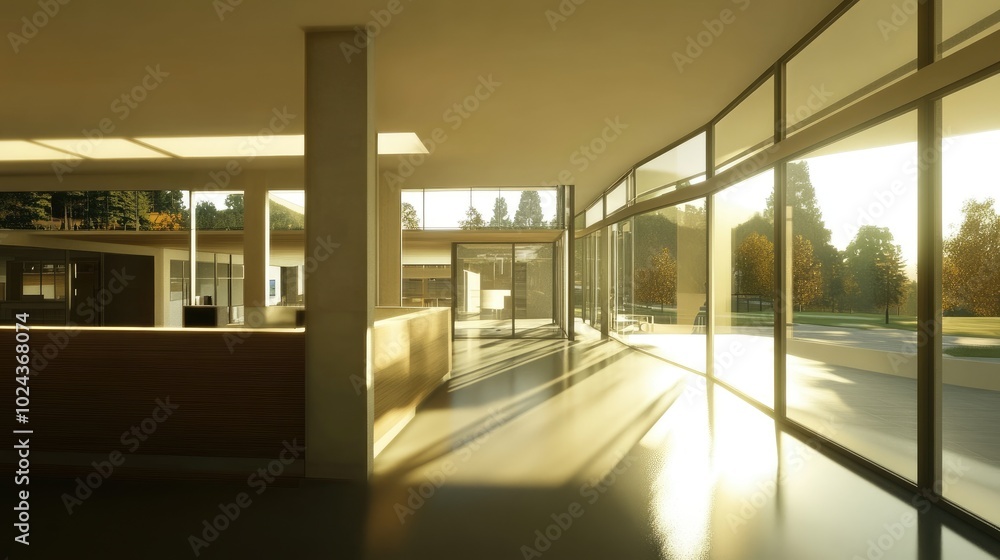 Modern Minimalist Office Space with Natural Light Modern Minimalist Office Space with Natural Light
