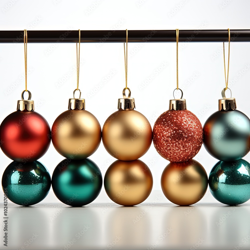 Festive Christmas Balls Isolated on a Wide Banner for Holiday Celebrations Festive Christmas Balls Isolated on a Wide Banner for Holiday Celebrations