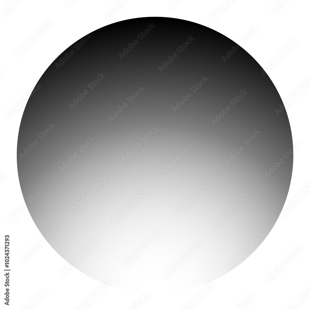 Shadow Black Circle fade up on transparent background Shadow Black Circle fade up on transparent background