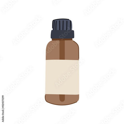 natural essential oil bottle cartoon. organic therapeutic, blend scent, relaxation wellness natural essential oil bottle sign. isolated symbol vector illustration