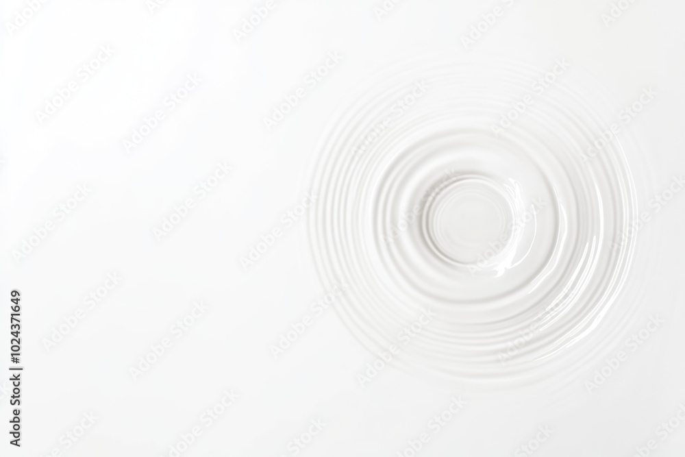 Minimalistic Water Ripple Rings on Smooth White Surface - Abstract Design for Print, Poster, Card Minimalistic Water Ripple Rings on Smooth White Surface - Abstract Design for Print, Poster, Card