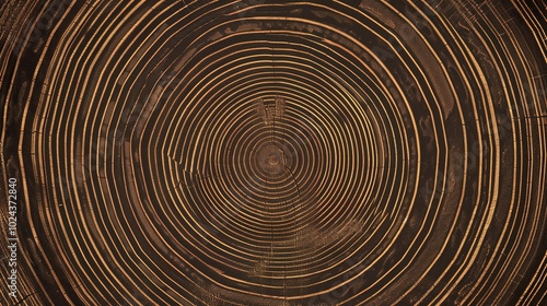 Warm gray cut wood texture. Detailed black and white texture of felled tree trunk or stump. Rough organic tree rings