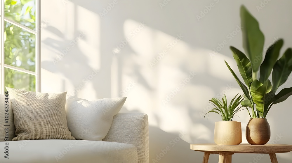 Serene and Stylish Minimalist Living Room with Abundant Natural Light Modern Furniture and a Calming Atmosphere for a Cozy and Comfortable Home Interior Design Serene and Stylish Minimalist Living Room with Abundant Natural Light Modern Furniture and a Calming Atmosphere for a Cozy and Comfortable Home Interior Design