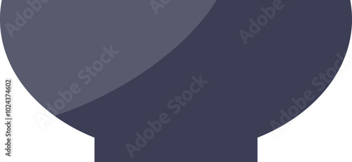 Minimalist dark bowl illustration, symbolizing simplicity and elegance.