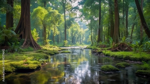 Tranquil Forest Stream