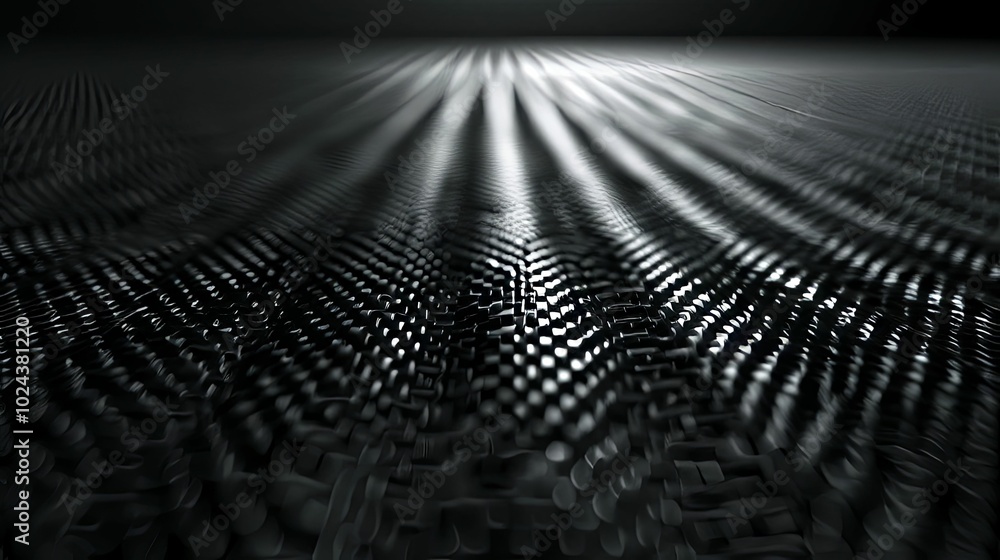 Black Carbon Fiber Weave with Light Reflection Black Carbon Fiber Weave with Light Reflection