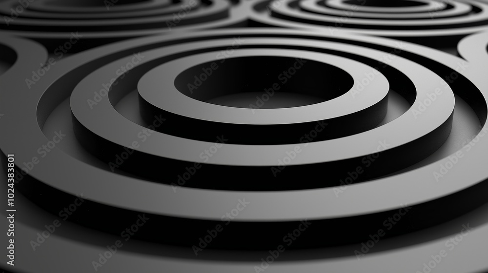 Black Circular Pattern Design Black Circular Pattern Design