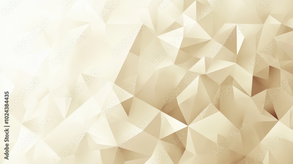 Fototapeta premium Elegant Ivory Polygonal Abstract Background