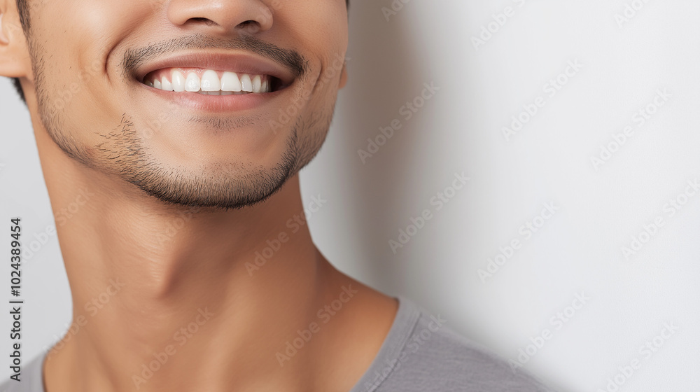 An elderly Asian man beams with joy, showcasing a warm smile while sitting indoors, reflecting a moment of happiness and contentment in his life, copy space An elderly Asian man beams with joy, showcasing a warm smile while sitting indoors, reflecting a moment of happiness and contentment in his life, copy space