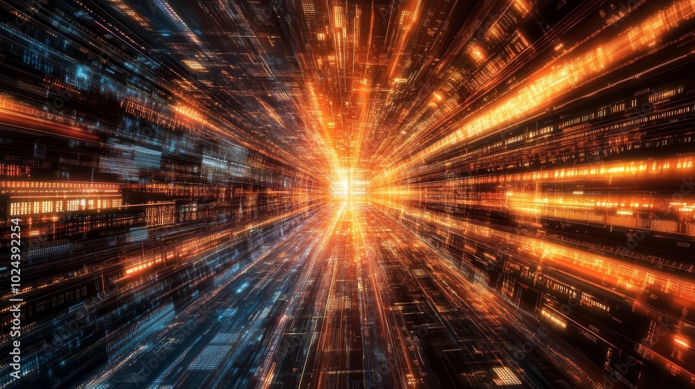 A picture shows data being processed, like a computer working. It represents the idea of global business and how technology connects everything. This image was created on a computer. A picture shows data being processed, like a computer working. It represents the idea of global business and how technology connects everything. This image was created on a computer.