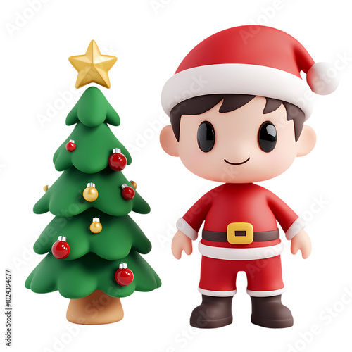 Christmas cartoon isolated