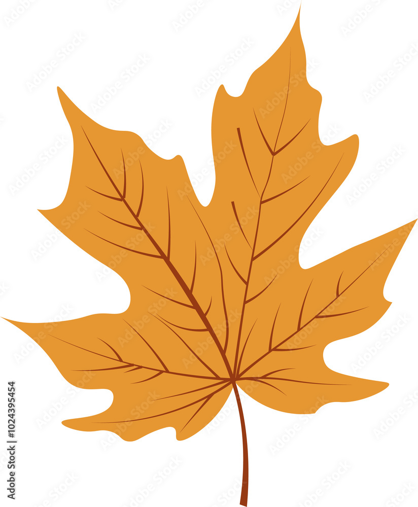 Obraz premium Autumn yellow leaf