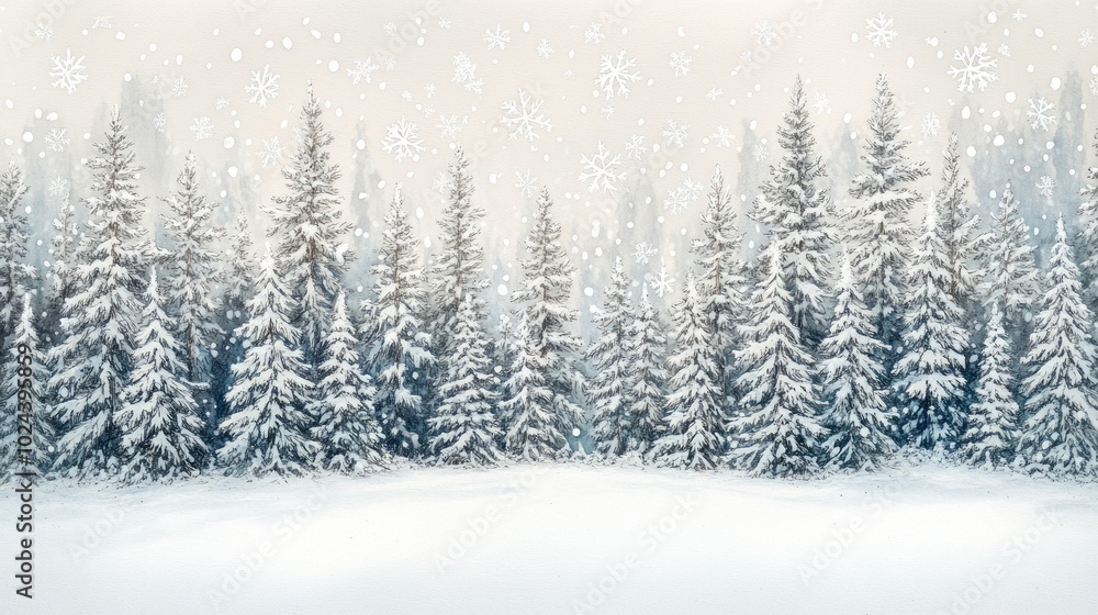 Silent Forest, Snowflakes Silent Forest, Snowflakes