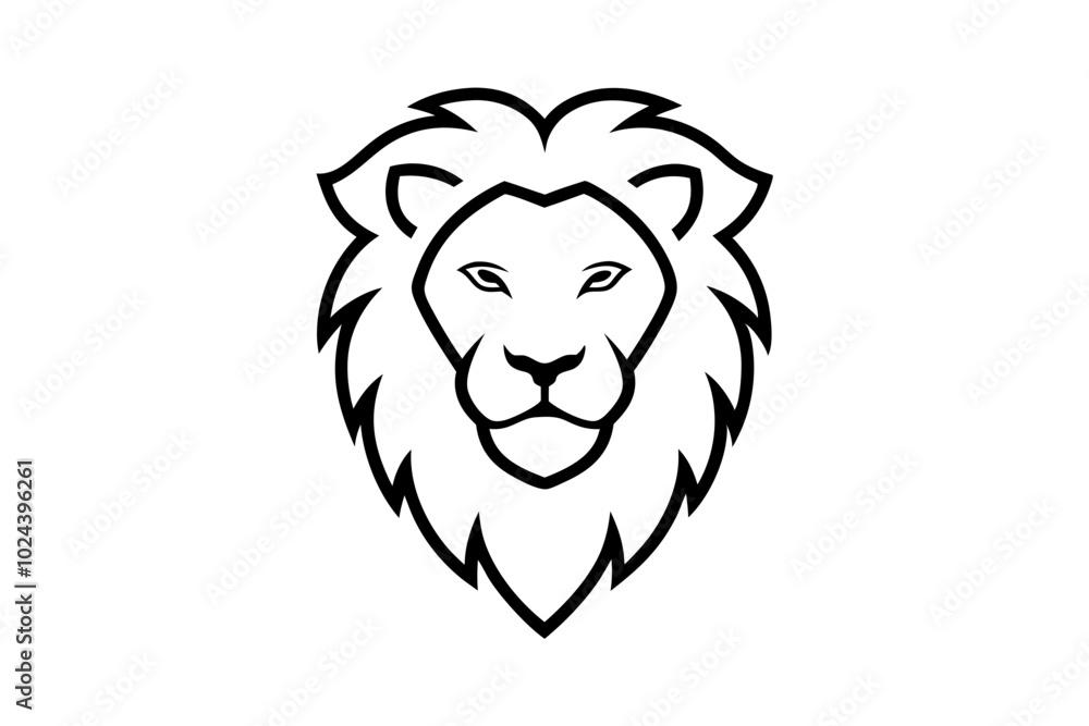 lion head isolated on white lion head isolated on white
