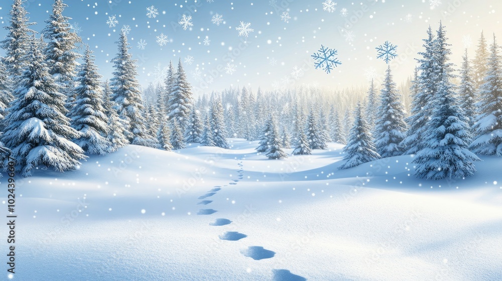 Silent Forest, Snowflakes Silent Forest, Snowflakes