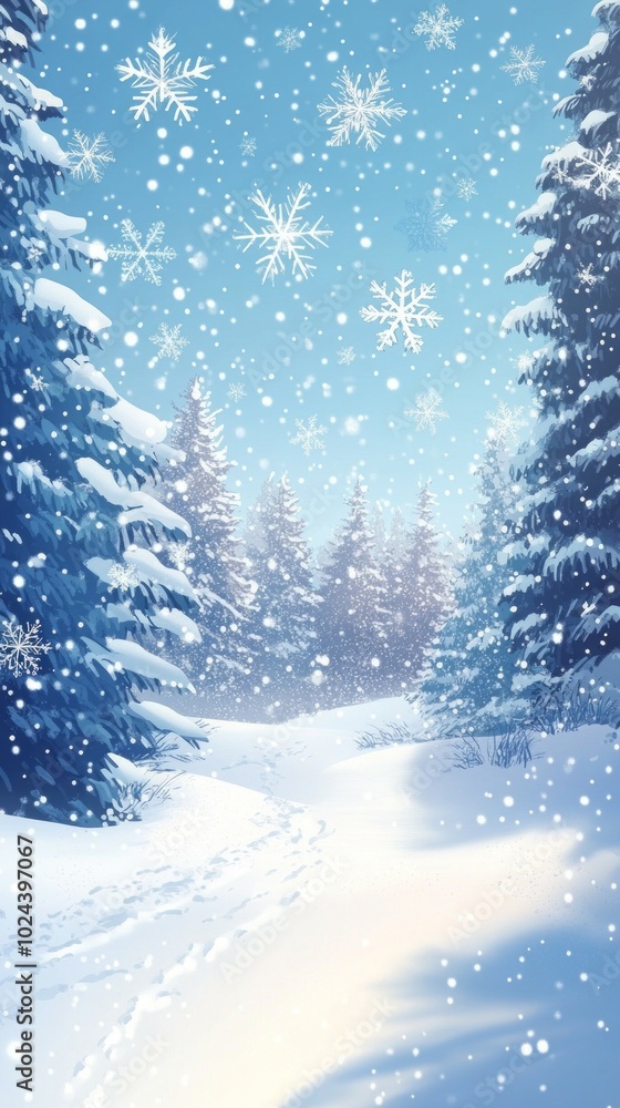 Silent Forest, Snowflakes Silent Forest, Snowflakes