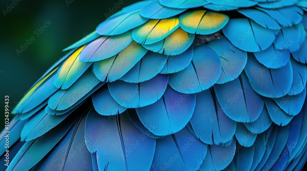 Fototapeta premium Colorful Bird Feather Details