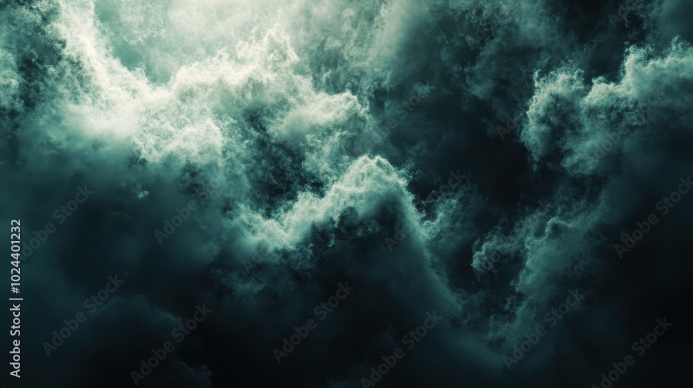 Dramatic Stormy Clouds Swirling in Turbulent Sky Dramatic Stormy Clouds Swirling in Turbulent Sky