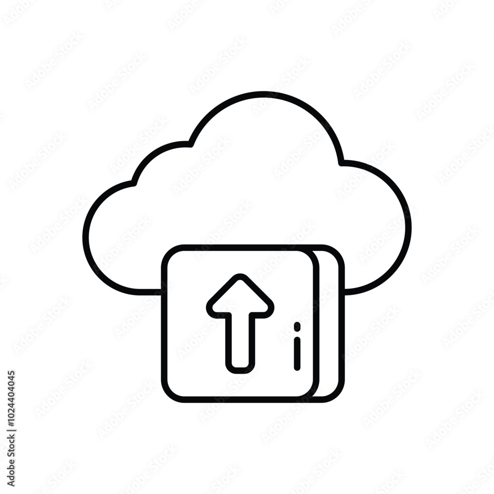 Upload vector icon stock illustration Upload vector icon stock illustration
