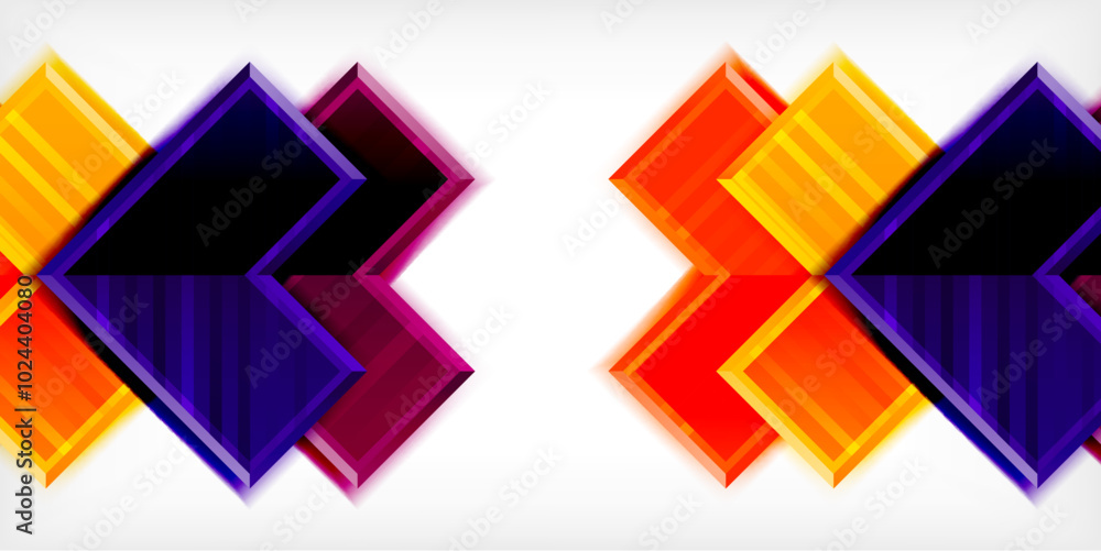 Arrow symbols created with 3d effects and line texture geometric abstract background Arrow symbols created with 3d effects and line texture geometric abstract background