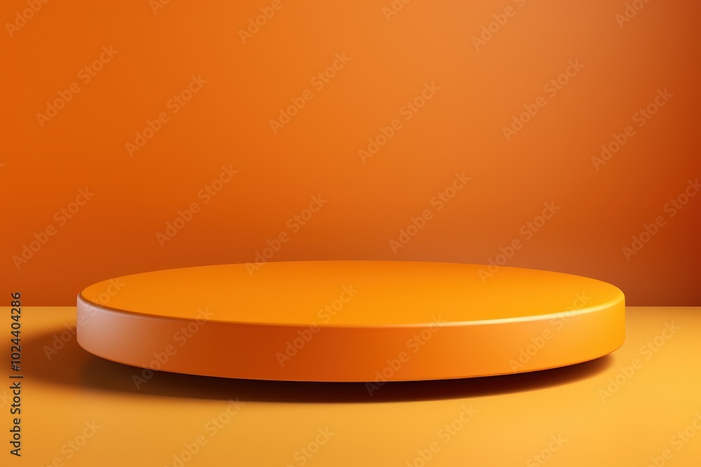 Orange Minimalist Product Display