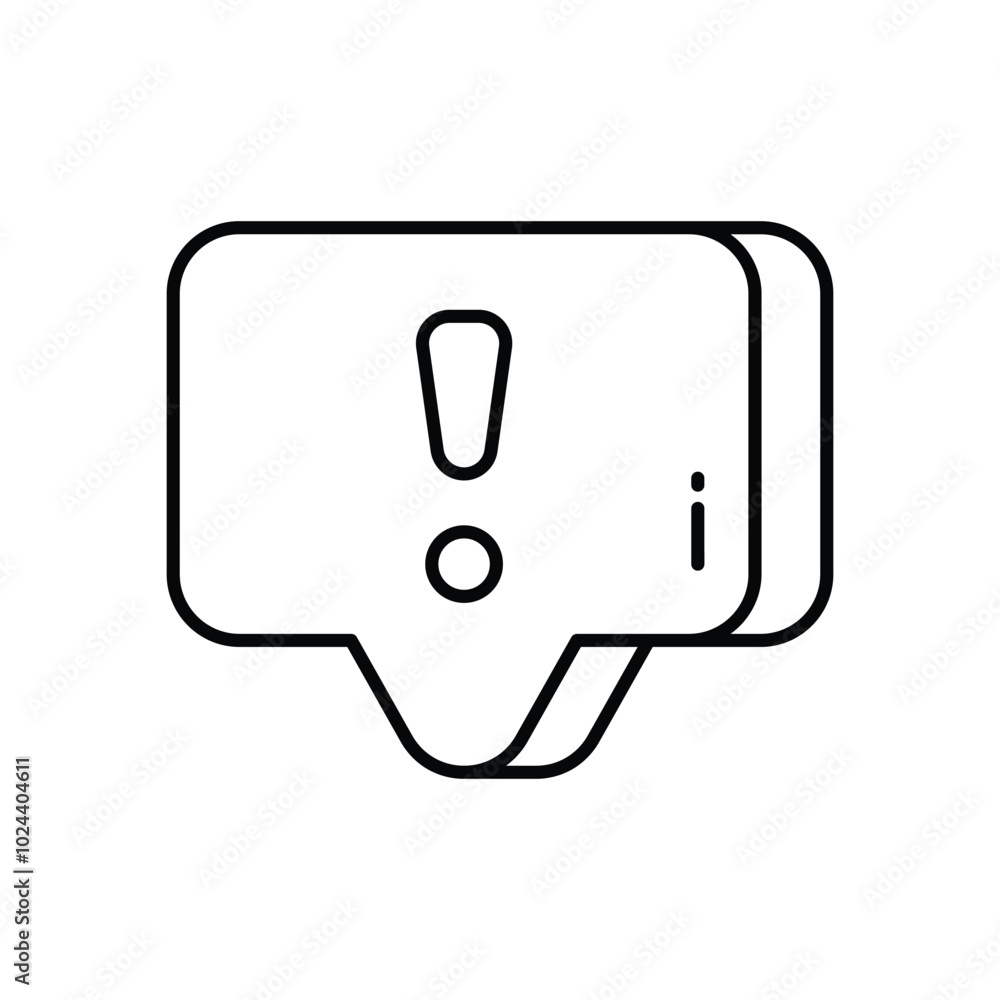 Alert vector icon stock illustration Alert vector icon stock illustration