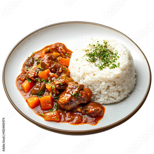 Beef curry food realistic