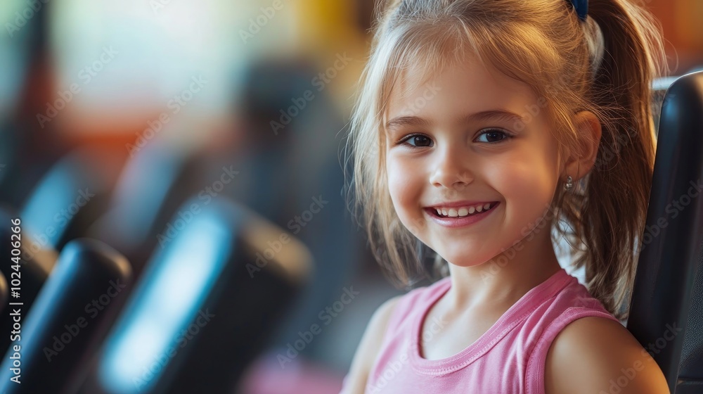 Active Young Girl Participating in Fitness Activities Active Young Girl Participating in Fitness Activities