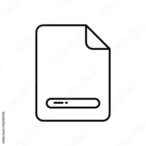 Footer vector icon stock illustration