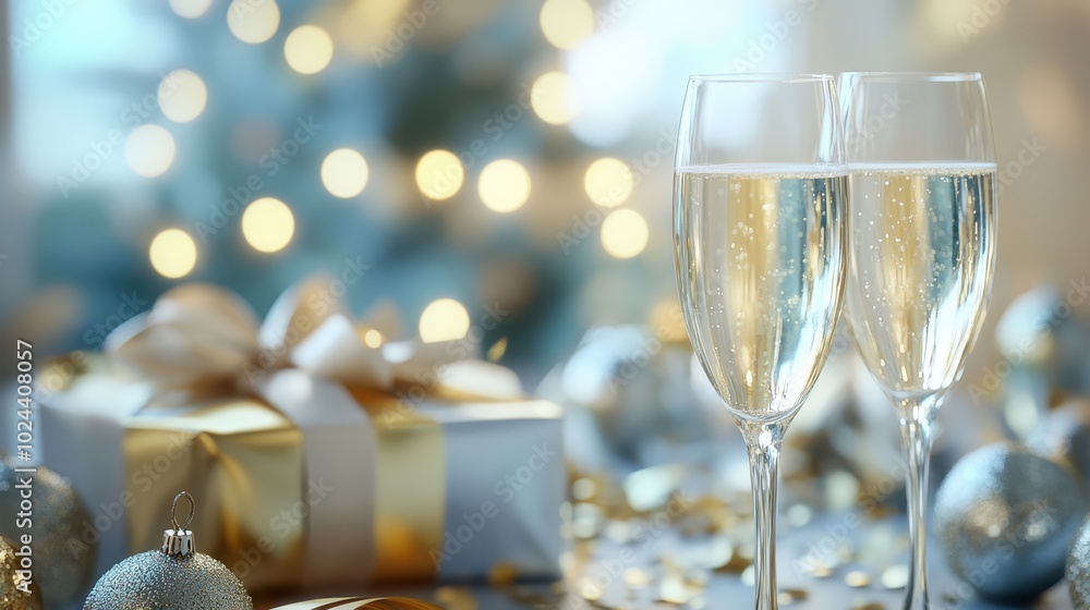 The Elegant Champagne Celebration Scene The Elegant Champagne Celebration Scene