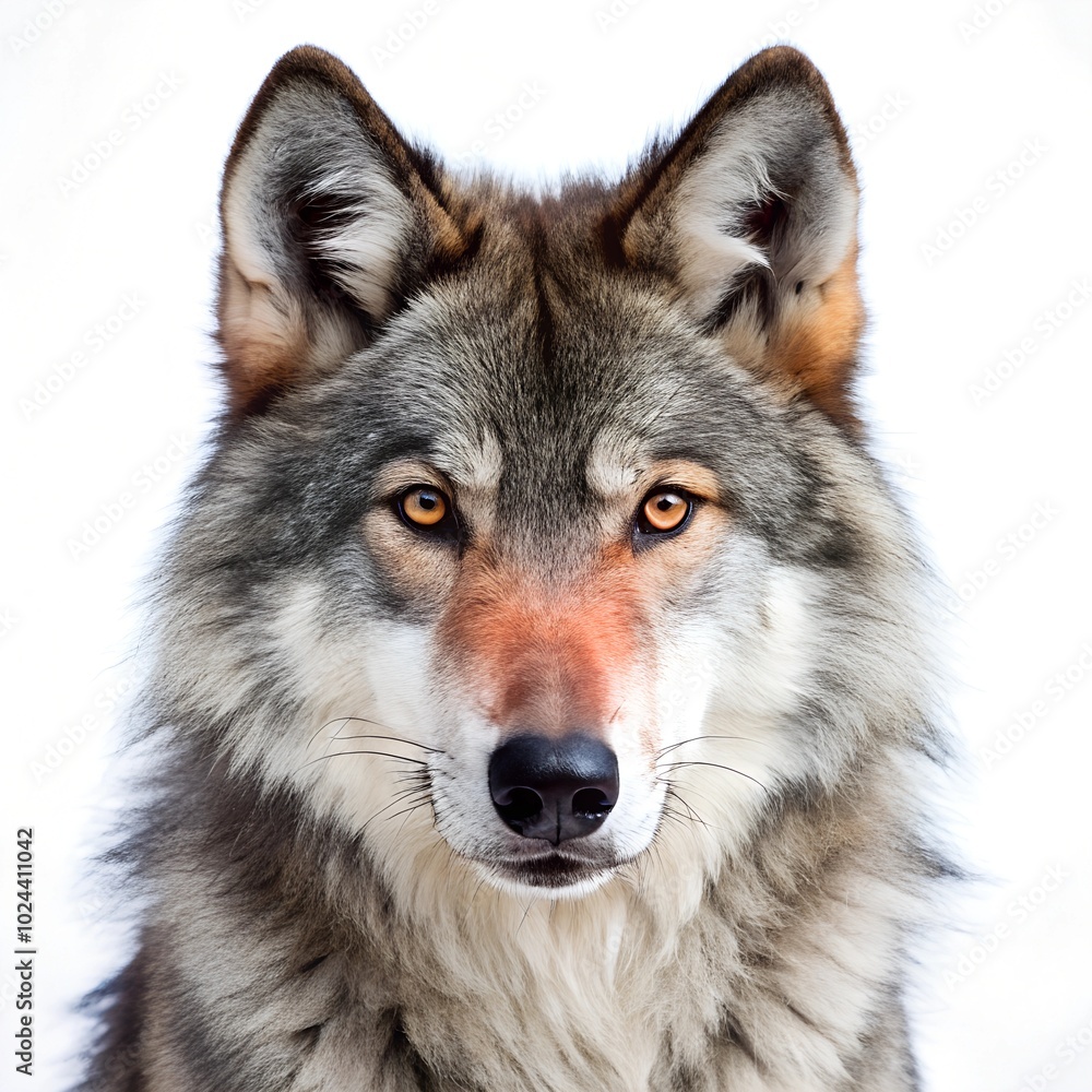 Wolf on white background Wolf on white background