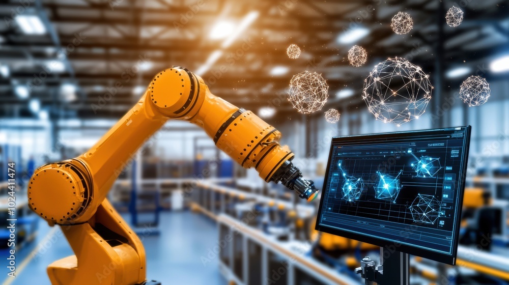 Industrial Robot Arm with Digital Interface Industrial Robot Arm with Digital Interface