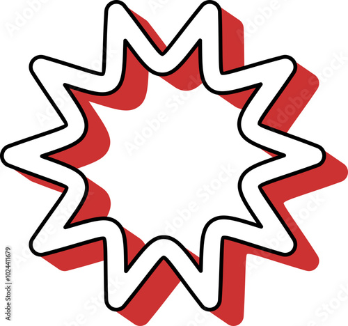 Shape Retro Outline