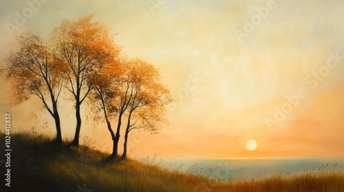 Warm Toned Sunset in Beautiful Studio Setting