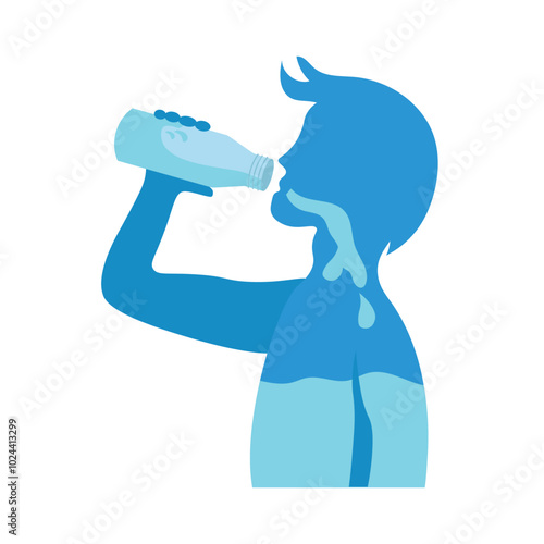 Drink water Illustration