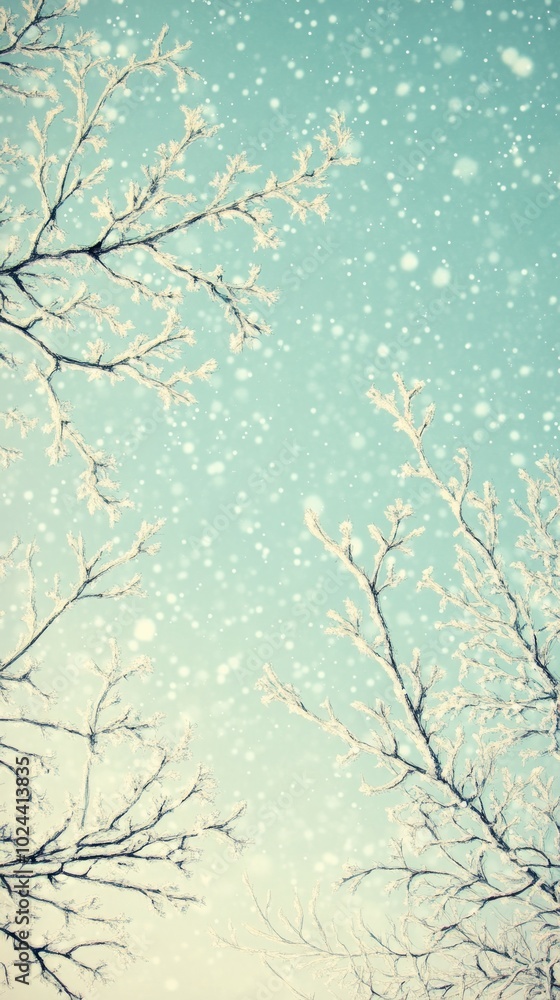 Fototapeta premium Crystal Branches, Frost