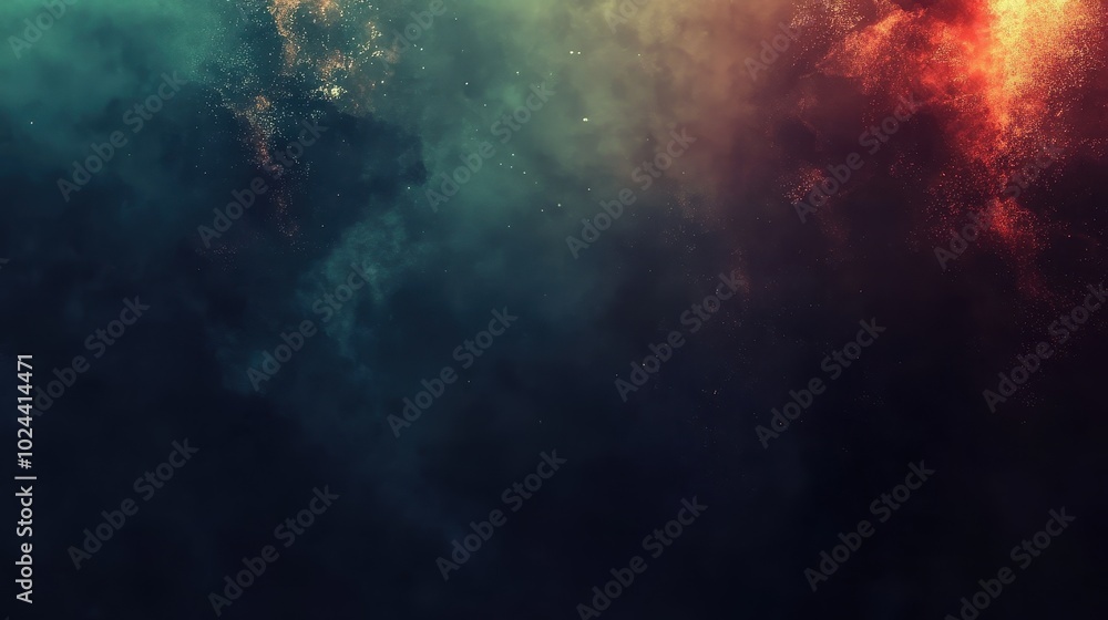 Fototapeta premium Ethereal Cosmic Explosion in the Dark Universe