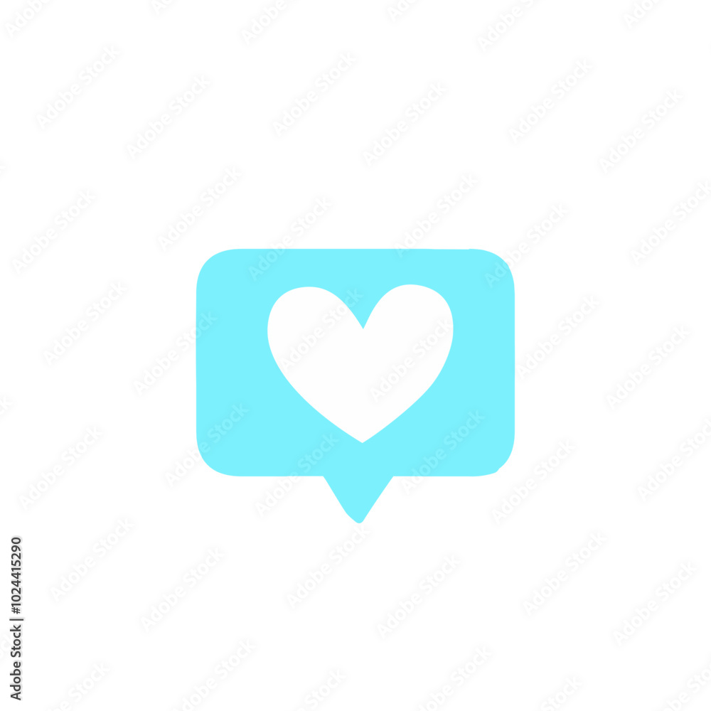 Speech Bubble Heart Speech Bubble Heart