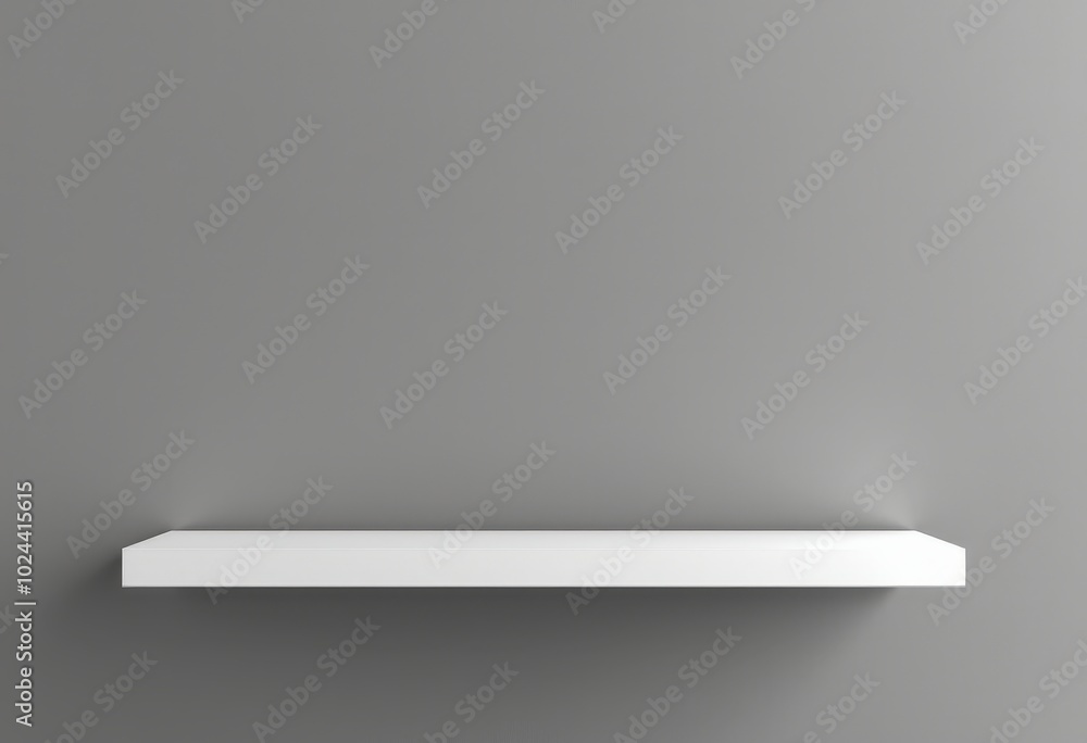 empty shelf on a wall