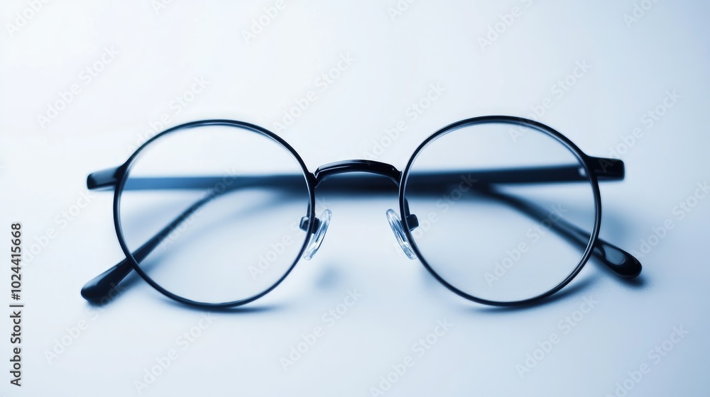 Classic Fashion Eyeglasses Isolated on a White Background Classic Fashion Eyeglasses Isolated on a White Background